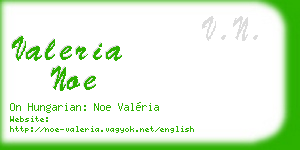 valeria noe business card