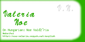 valeria noe business card